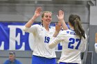 Volleyball vs MHC  Wheaton Women's Volleyball vs Mount Holyoke College. - Photo by Keith Nordstrom : Wheaton, Volleyball